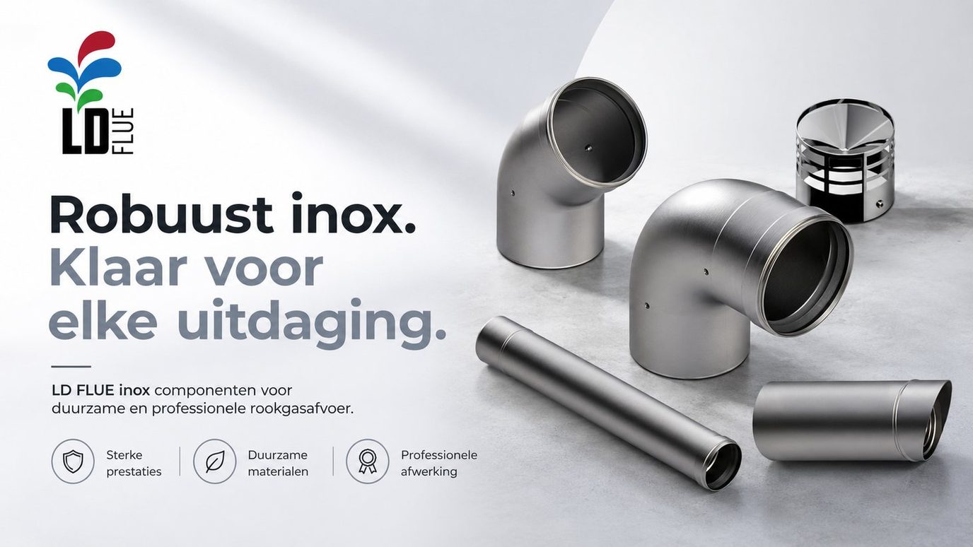 Gladde inox rookgasbuizen en bochten van de IEG-reeks
